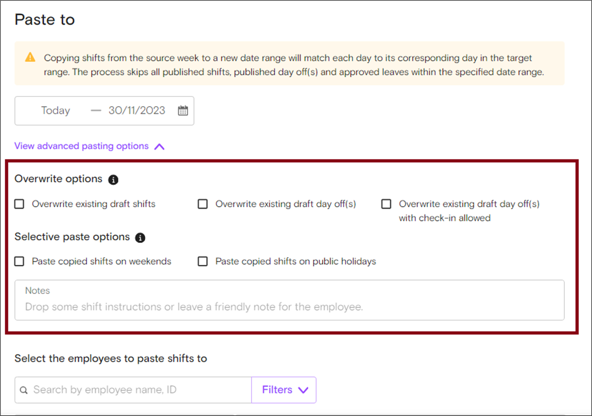 How to schedule splitshifts for employees English